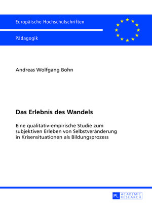 cover image of Das Erlebnis des Wandels